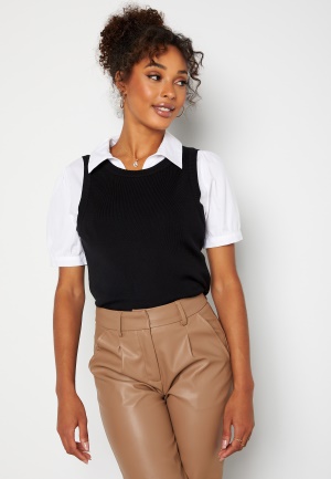 BUBBLEROOM Noelia knitted vest Black XS