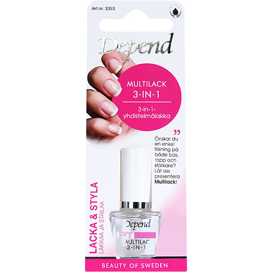 Multi-Nail Polish 3-in-1, Depend Kynsilakat
