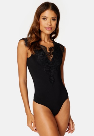 Pieces Ilu Bodystocking Black S