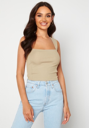 Alexandra Nilsson X Bubbleroom Squareneck Singlet Beige 34