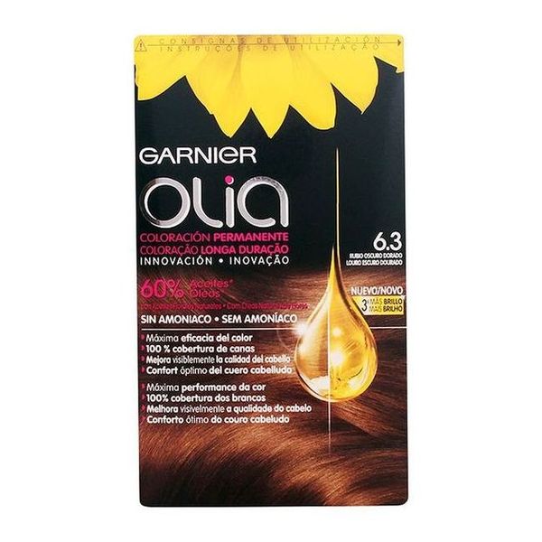 Väriaine ei sisällä ammoniakkia Olia Garnier Tumma kullanvaalea