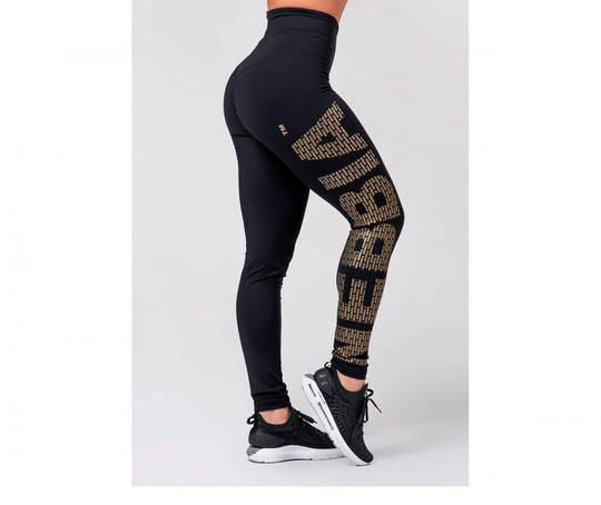 NEBBIA Leggings Gold Logo Print 827 (Poistotuote)