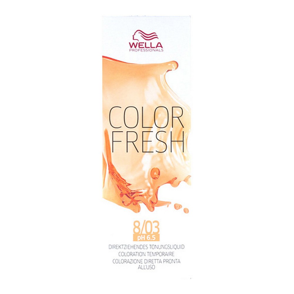 Puolipysyvä sävy Color Fresh Wella Nº 8/03 (75 ml)