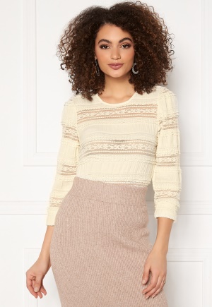 ONLY Felina Life 3/4 Top Cloud Dancer M