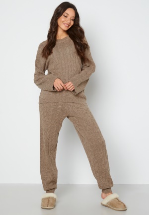 SELECTED FEMME Ansley MW Cable Knit Pant Amphora XS