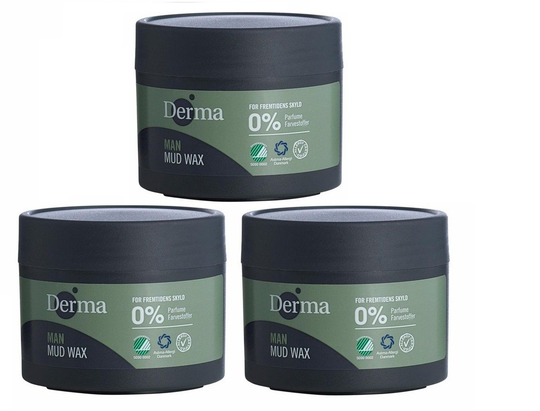 Derma - 3 x Man Mud Wax 75 g