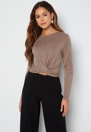 ONLY Free Life L/S Twist Top Walnut L