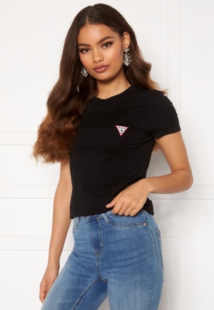 Guess SS CN Mini Triangle Tee JBLK Jet Black A996 XS