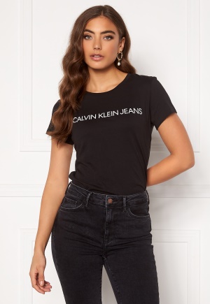 Calvin Klein Jeans Instit L Slim Fit Tee 099 CK Black S