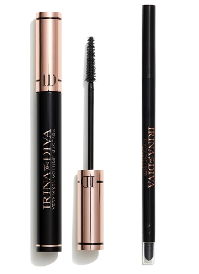 Irina the Diva - Very Vixen Volume Mascara + Flirty Eye Liner Black
