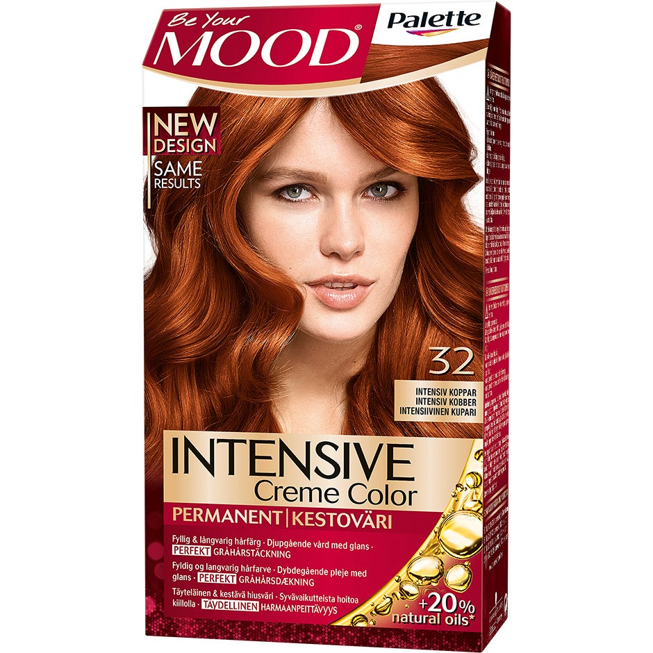Mood Haircolor 32 Intense Copper, MOOD Punaiset hiukset