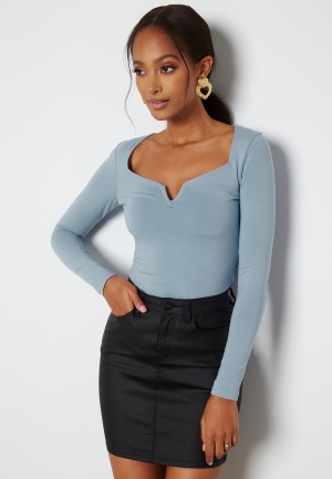 BUBBLEROOM Rudina top Dusty blue XL