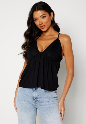 Bubbleroom Care Flora Strap Top Black S