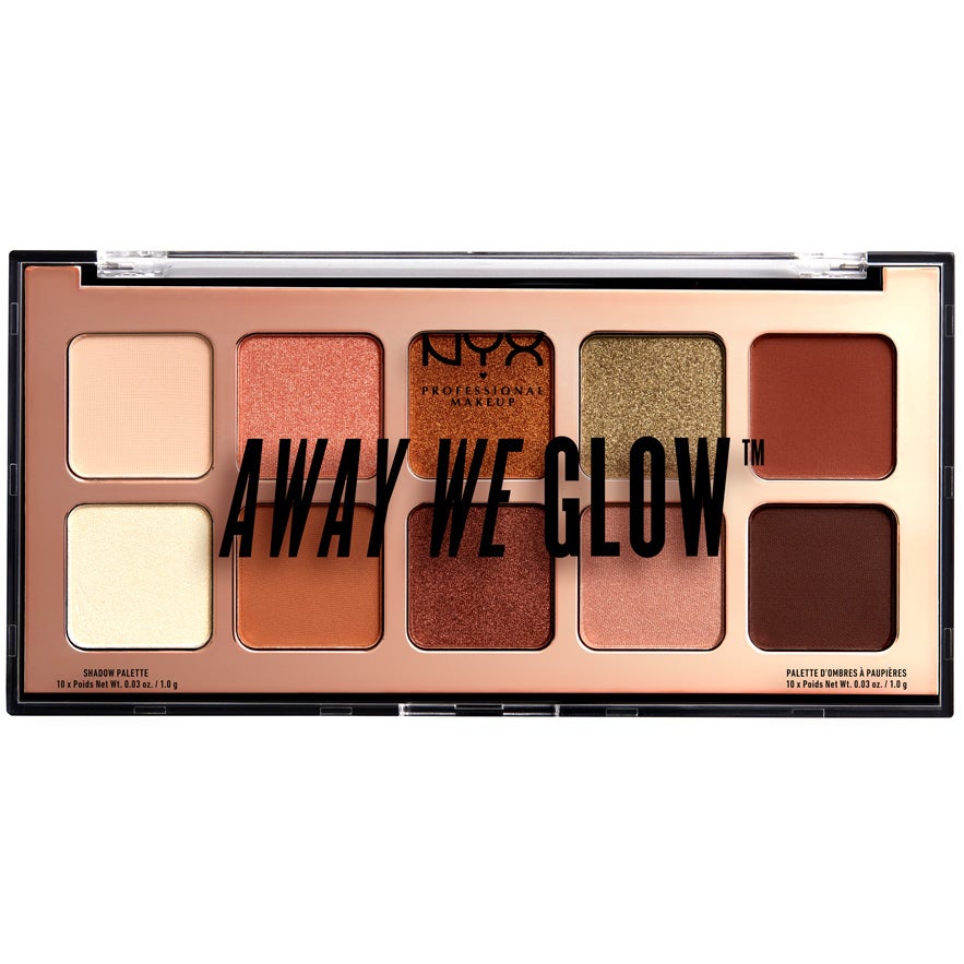 Away We Glow Shadow Palette, 10 g NYX Professional Makeup Luomiväripaletit