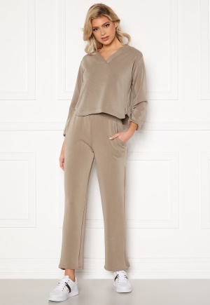 Pieces Lise HW Wide Pant Cinder XS