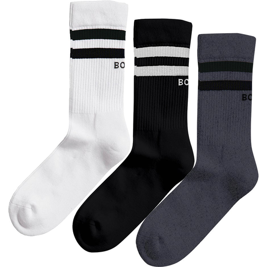 3P Core Crew Sock White/Black/Grey, Björn Borg Sukat