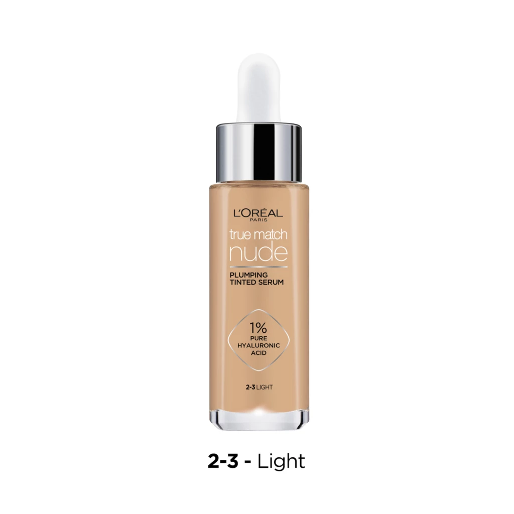True Match Nude Plumping Tinted Serum Foundation 2-3 Light