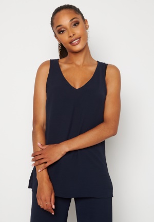 Happy Holly Alma woven singlet Dark blue 40/42