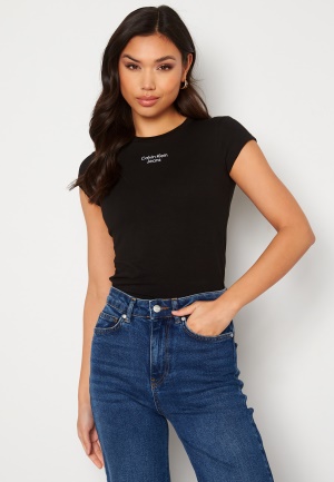 Calvin Klein Jeans Stacked Logo Tight Tee BEH Ck Black XXXL