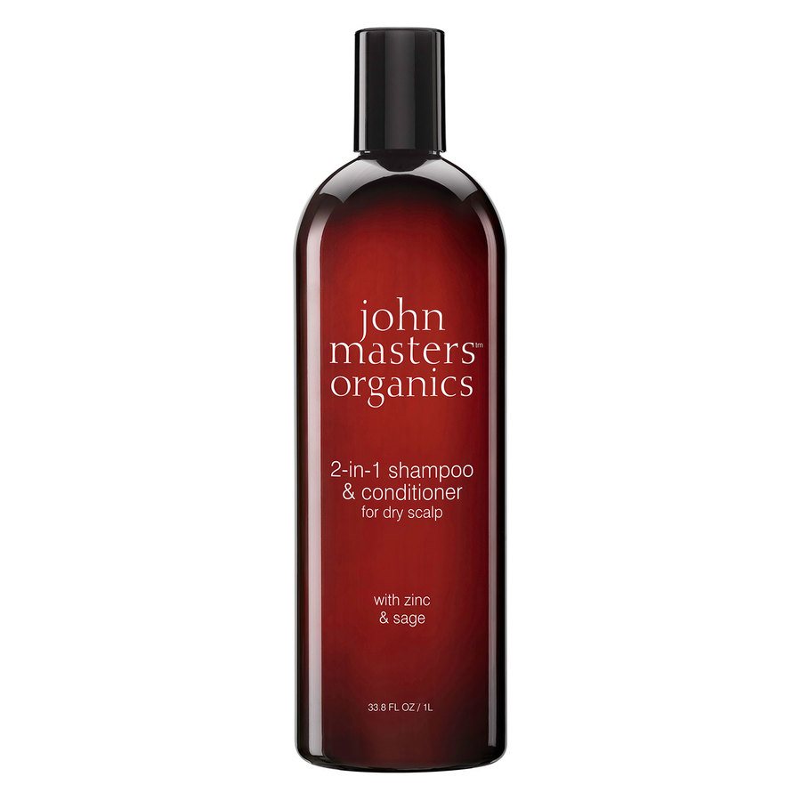 John Masters Organics - 2-in-1 Shampoo&Conditioner for Dry Scalp w. Zinc&Sage 1000 ml
