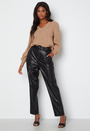 ONLY Lucy Faux Leather Pant Black XS