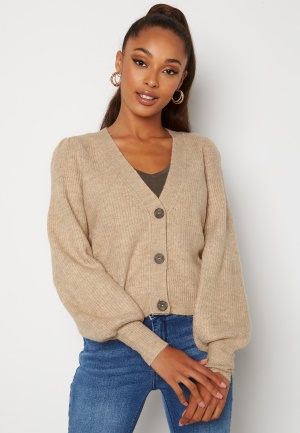 JDY Drea L/S Short Cardigan Simply Taupe L