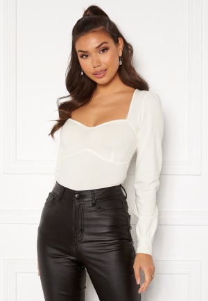 Chiara Forthi Belissa puff sleeve top Offwhite L