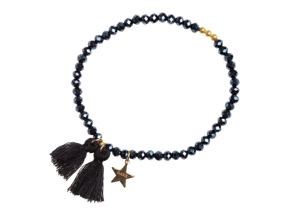 Crystal Bead Bracelet, Dark Käsikoruja