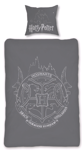 Bed Linen - Adult Size 140 x 200 cm - Glow in The Dark - Harry Potter (HP035- CS)