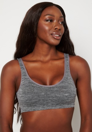 MAGIC Bodyfashion Ribbed Comfort Bra Heather Grey L