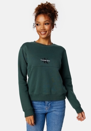 Calvin Klein Jeans Monologo Crew Neck L7E Dark Seaweed XS