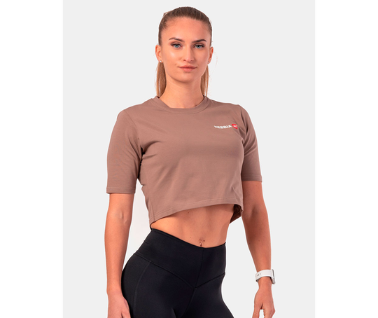 NEBBIA Minimalist Logo Crop T-shirt 600 (Poistotuote)