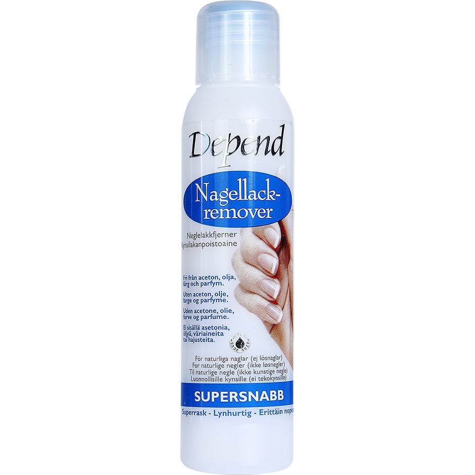 Depend Kynsilakanpoistoaine Erittäin Nopea, 35 ml Depend Kynsilakanpoistoaineet