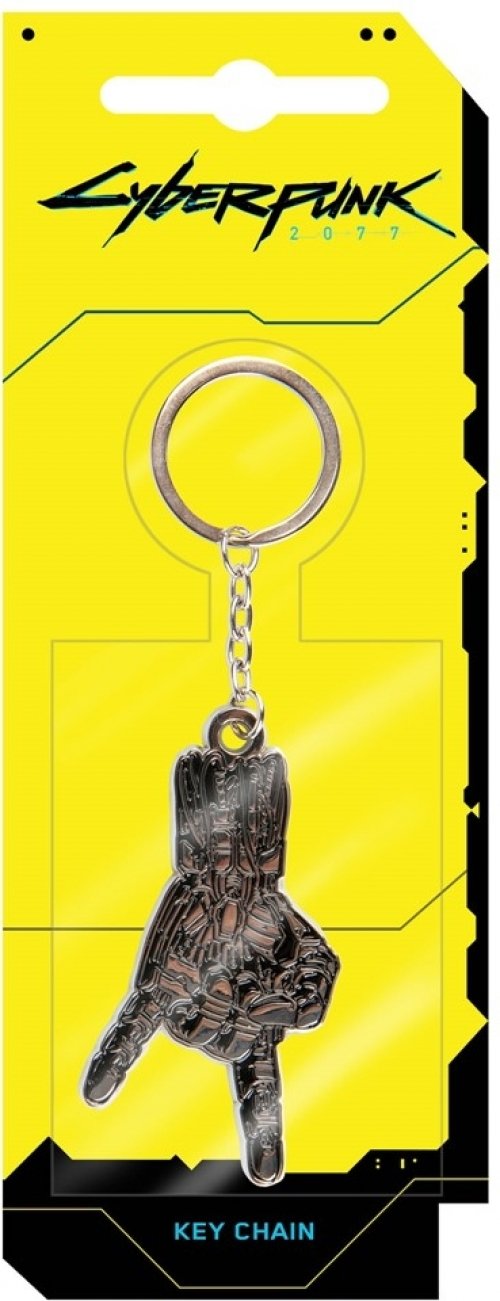 Cyberpunk 2077 Silverhand Metal Keychain Silver