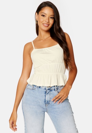BUBBLEROOM Jabrielle smock top Offwhite XS