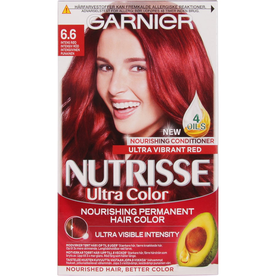 Garnier Nutrisse Ultra Color Intense Red, Garnier Hiusvärit