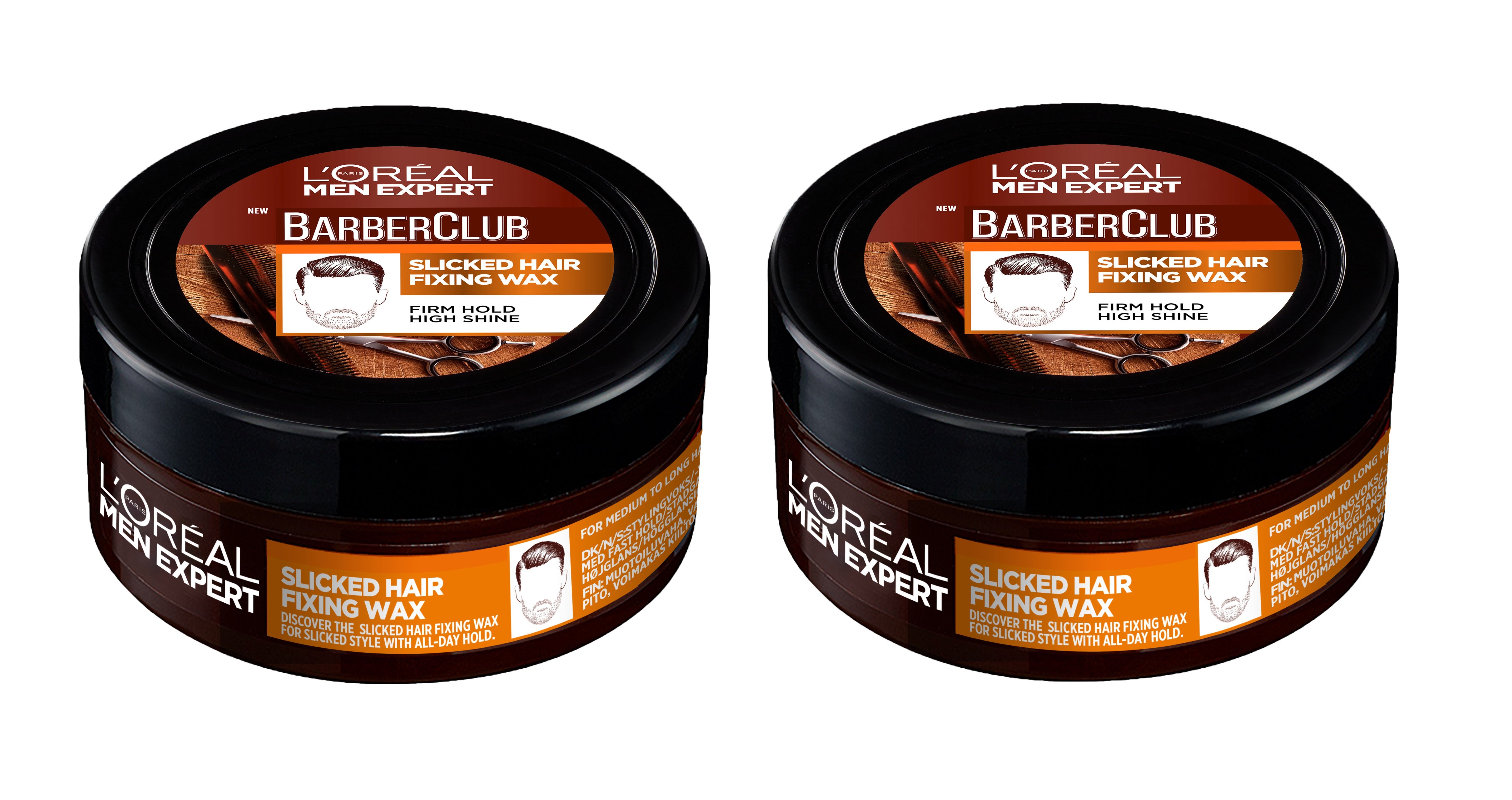 L'Oréal - 2 x Men Expert Barber Club Slicked Hair Fixing Wax