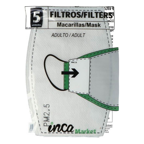 Mask Filters Market PM2.5 Inca Aikuisten (5 pcs)