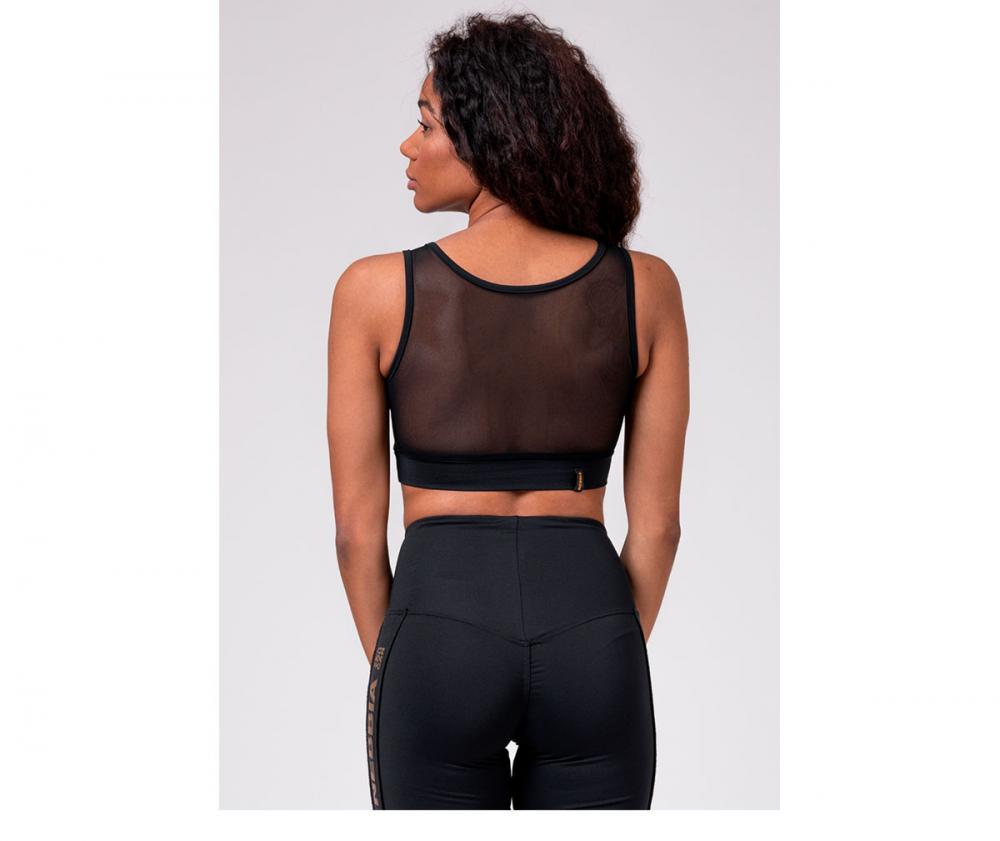 NEBBIA Gold Mesh Mini Top 830