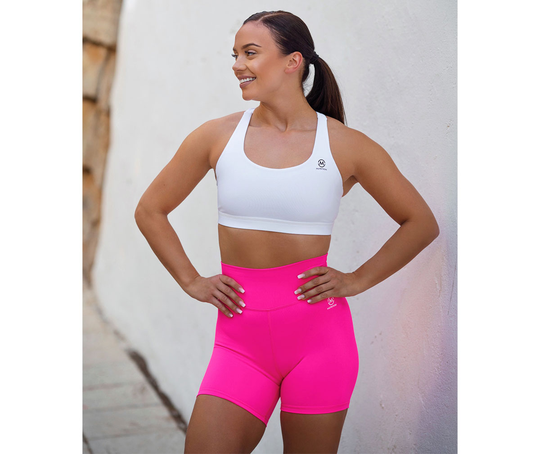 M-NUTRITION Sports Wear Scrunch Butt Biker, Hot Pink