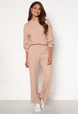 Pieces Renaise Wide Pant Lounge Warm Taupe L