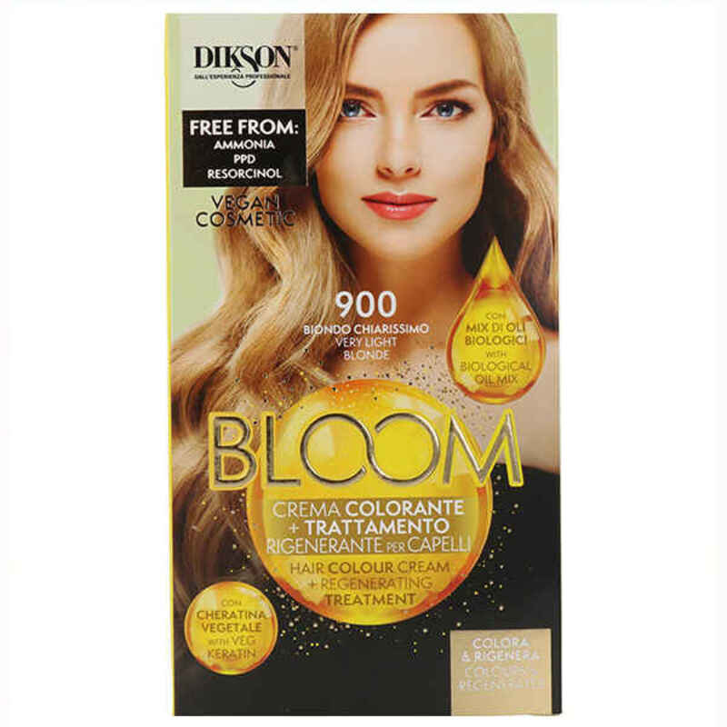 Pysyvä väriaine Bloom Dikson Muster 900 Light Blonde