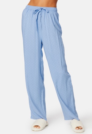 BUBBLEROOM Roslyn pyjama pants Light blue / Offwhite S