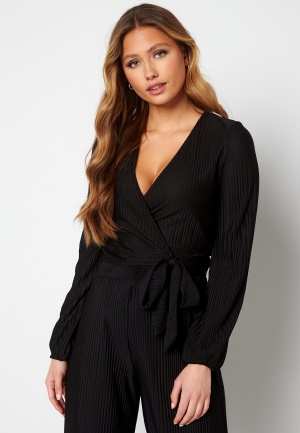 BUBBLEROOM Jolie wrap top Black XL