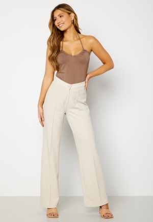 BUBBLEROOM Noor halterneck top Nougat XS