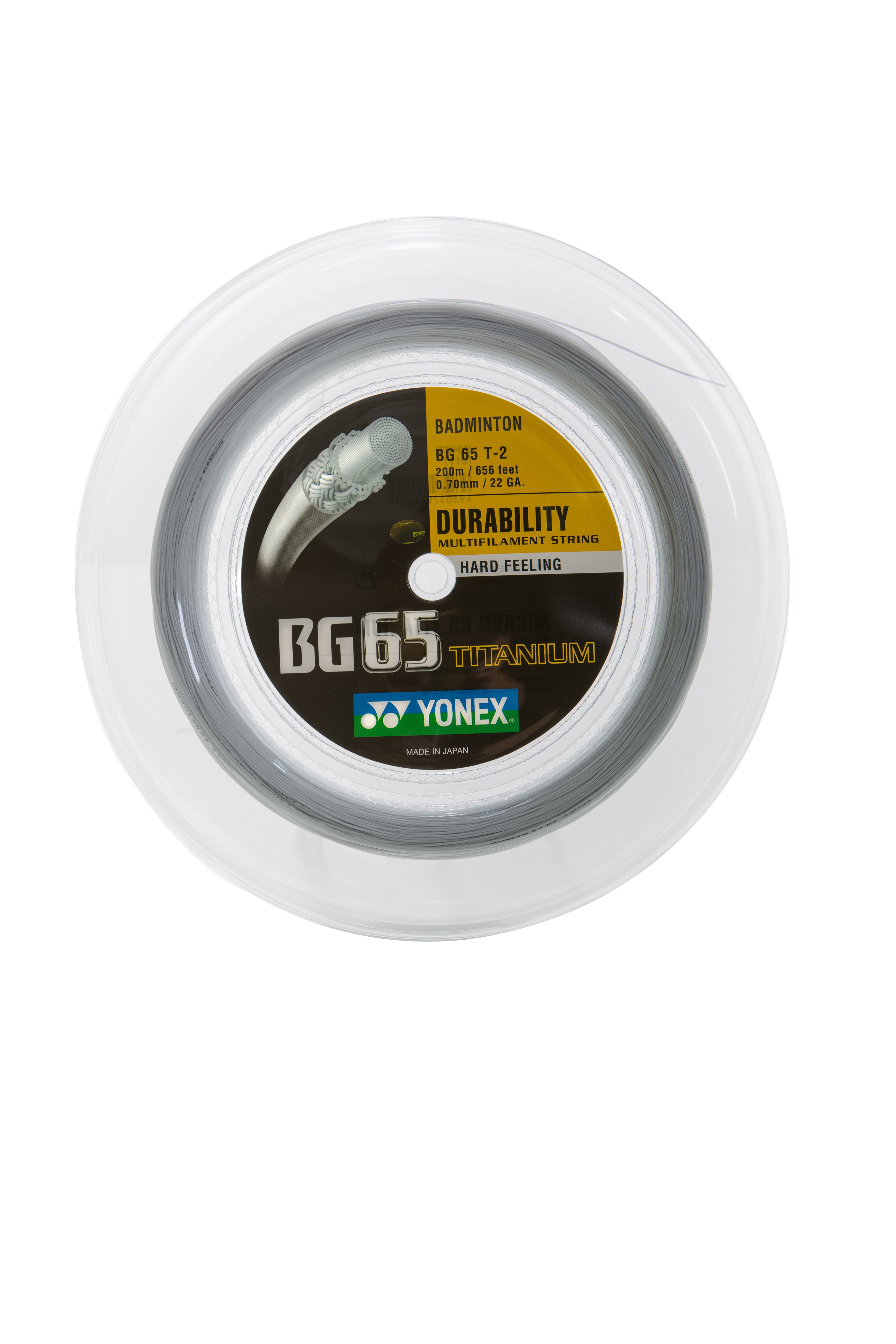 Yonex - BG-65 Titanium Badmintonstring 0,7 mm natur