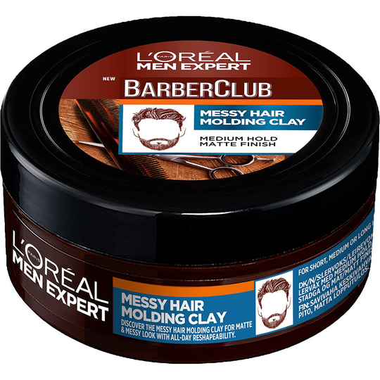 Men Expert Barber Club Messy Hair Molding Clay, 75 ml L'Oréal Paris Muotoiluvoiteet
