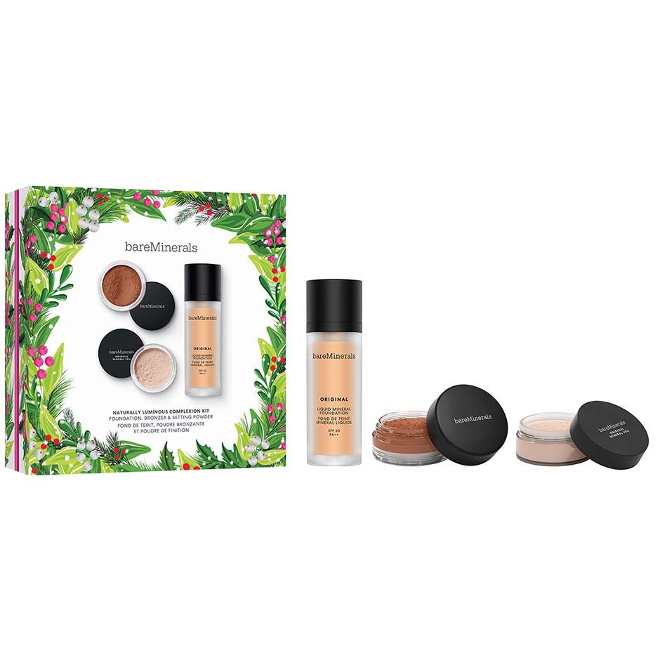 Original Foundation + Brush Duo Set - Medium Beige, 30 ml bareMinerals Meikkivoiteet