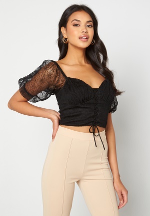 BUBBLEROOM Maliva lace top Black M