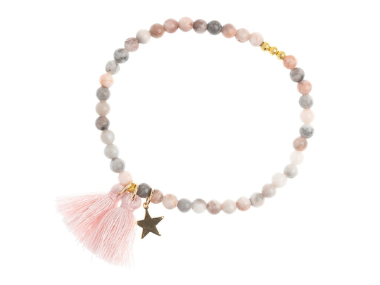 Stone Bead Bracelet, Dark Rannekorut